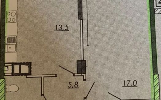 Продам квартиру 45.4 кв.м., 17/17, новый дом, жк Реал Парк.
