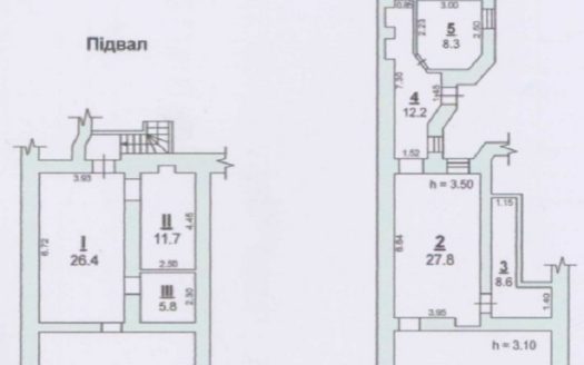 Продам двухуровневое фасадное помещение, ул. Базарная/Канатная.