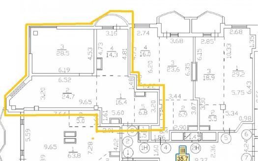 В продаже большая двухкомнатная квартира с панорамным видом в ЖК Аквамарин
