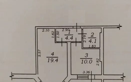 Продам  квартиру 39..4 кв.м., 7/14, ж/к Вернисаж, ул. Костанди.