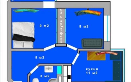 Продам квартиру 42 кв. м., 15/17, новый дом, жк Акварель-1..