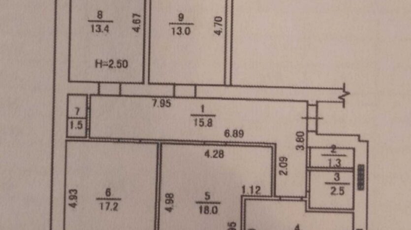 Продам квартиру 102 кв. м., 2/10, новый дом, ул. Ген. Бочарова. — фото 7