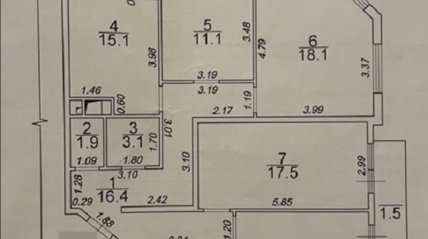 Продам 4 комнатную квартиру в новом доме в жк 50-я Жемчужина, Итальянский бул., 12/15, 106 кв.м. — фото 6