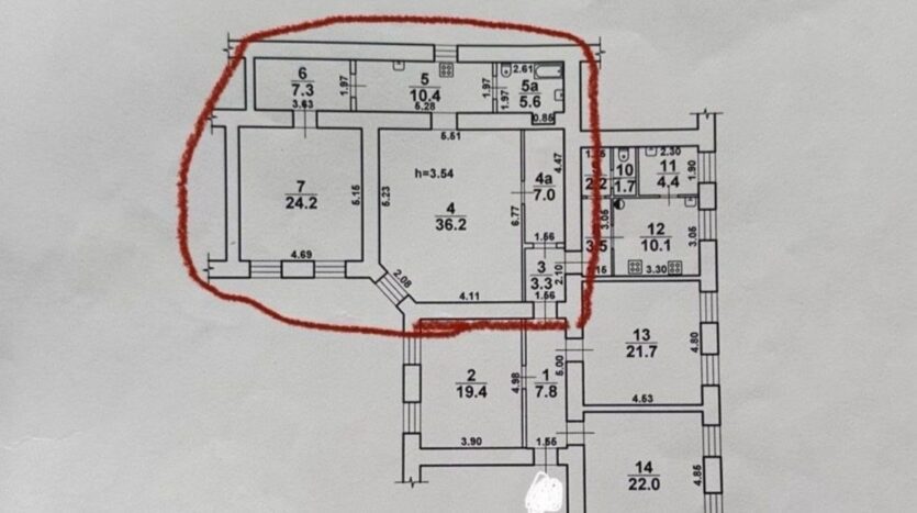 Продам квартиру 91 кв. м., 1/3, ул. Пастера/Торговая. — фото 2
