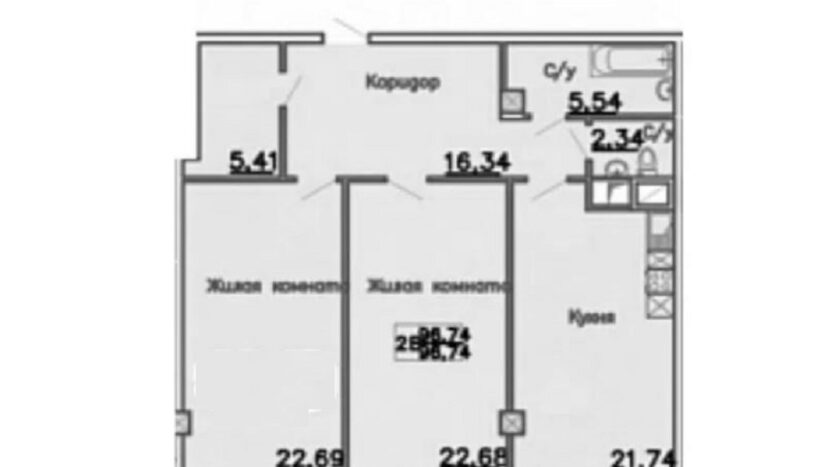 Продам квартиру 98 кв. м., 5/17, новый дом, жк 18-я Жемчужина. — фото 4