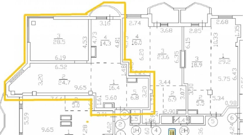 В продаже большая двухкомнатная квартира с панорамным видом в ЖК Аквамарин — Головне фото