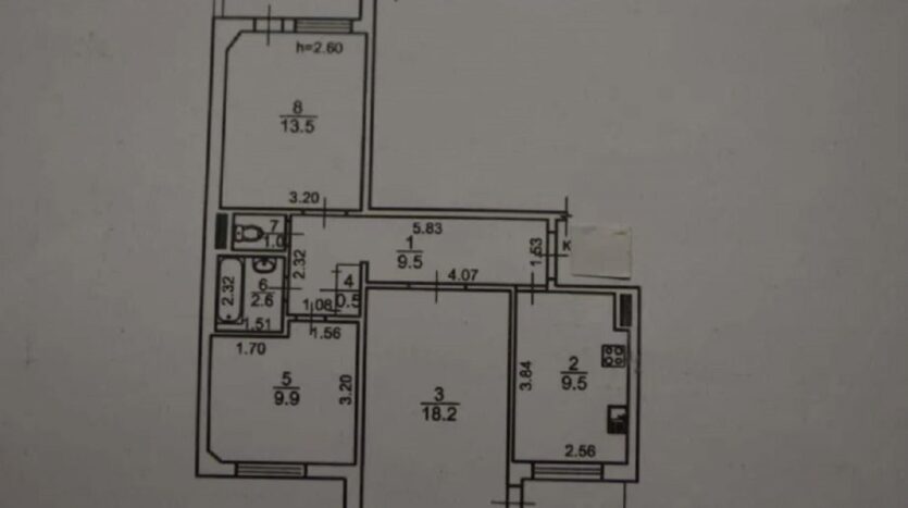 Продам квартиру 68 кв. м., 5/9, Небесной сотни пр. /Школьный Аэродром. — фото 3
