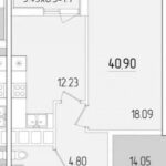Продам квартиру 40.9 кв.м., 15/24, новый дом, жк 67-я Жемчужина. — фото 6