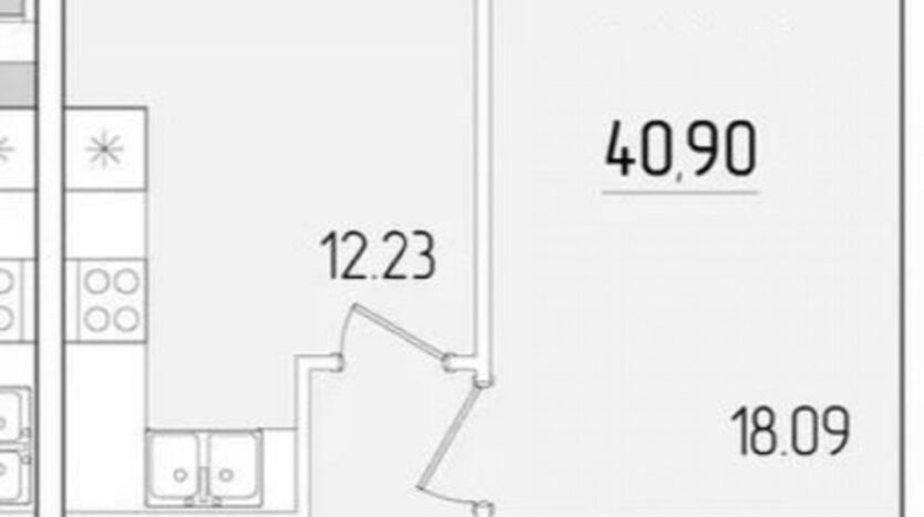 Продам квартиру 40.9 кв.м., 15/24, новый дом, жк 67-я Жемчужина. — фото 6