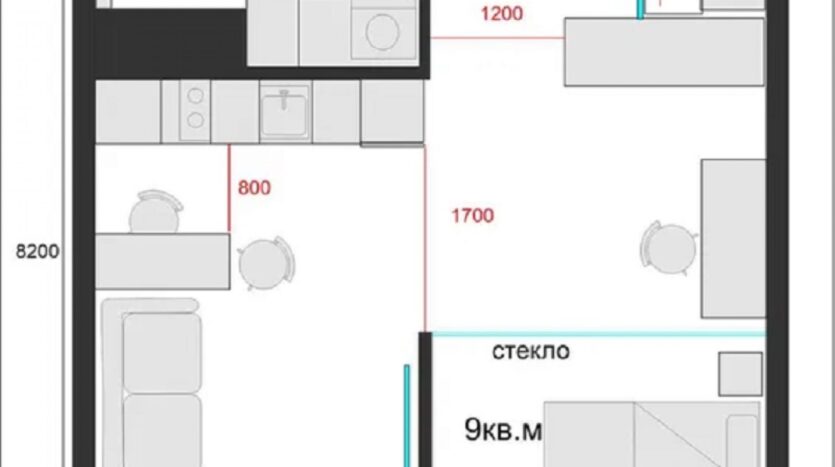 Продается однокомнатная квартира в Кадорр сити на ул. Краснова 65 Жемчужина — Головне фото