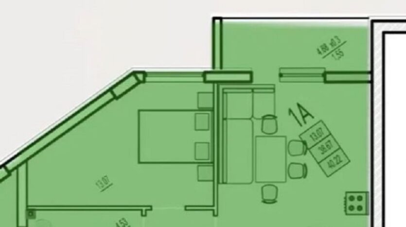 Продам квартиру 41.25 кв. м., 3/21, новый дом, жк Дерби. — Головне фото