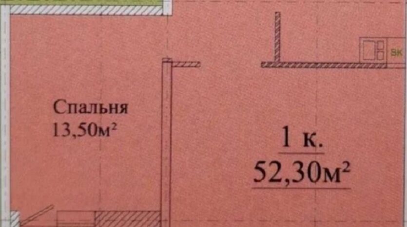 Продам квартиру 52.3 кв. м., 13/24, новый дом, жк Альтаир-3. — Головне фото