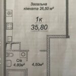 Продам квартиру 35.8 кв.м., 14/25, новый дом, жк Sea View. — фото 3