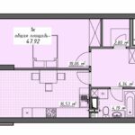 Продам квартиру 47.92 кв.м., 9/24, новый дом, жк Атмосфера. — фото 3