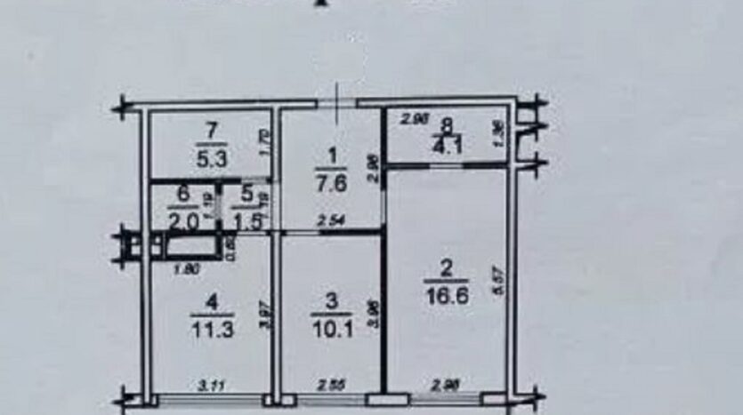 Продам квартиру 58.5 кв.м., 19/19, новый дом, жк 49-я Жемчужина. — фото 2