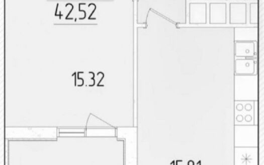 Продам 1 кімнатну квартиру в новому будинку в ЖК 68-а Перлина