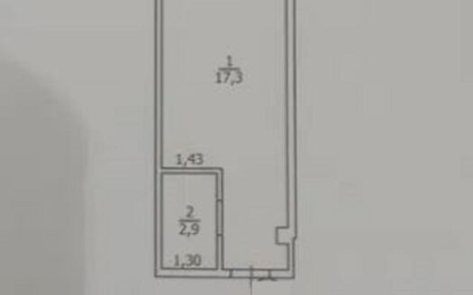 Продам квартиру-студию 20.2 кв.м., 7/9, новый дом,  жк Дом на Боровского.