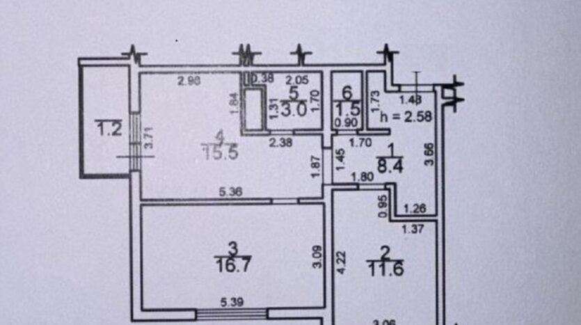 Продам квартиру 57.9 кв.м., 21/25, новый дом,  жк 59-я Жемчужина. — фото 3