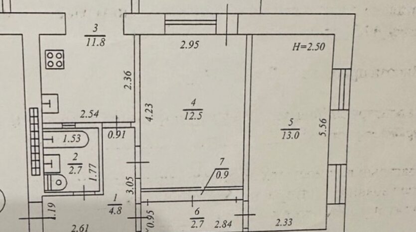 Продам квартиру 49.3 кв.м., 4/5, ул. Комитетская/Мясоедовская. — фото 6