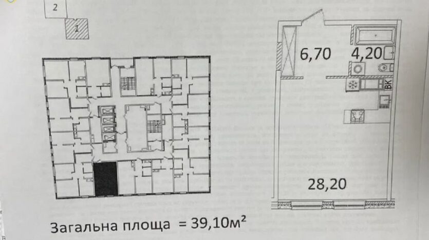 Продам квартиру 39.1 кв. м., 7/25, новый дом, жк Морская Резиденция. — фото 7