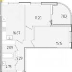 Продам квартиру 65 кв.м., 9/24, новый дом, жк 63-я Жемчужина. — Головне фото