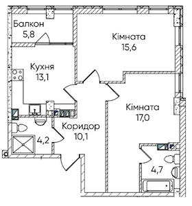 План квартири (натисніть для збільшення)